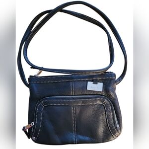 Black Leather Crossbody Bag